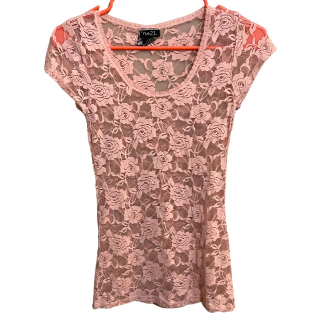 Rue21 Sheer Lace Top